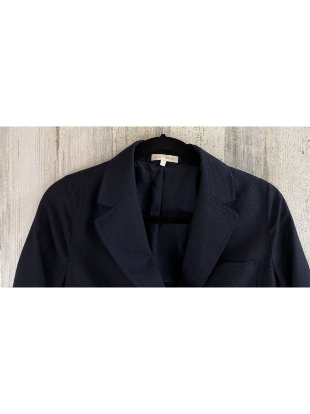 ANN MASHBURN Size S Ghost Blazer Navy Jacket EUC - Picture 3 of 16